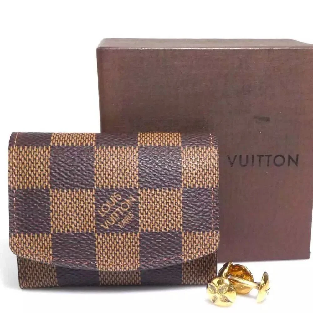 Auth LOUIS VUITTON Cufflinks Gold Metal M30974 -